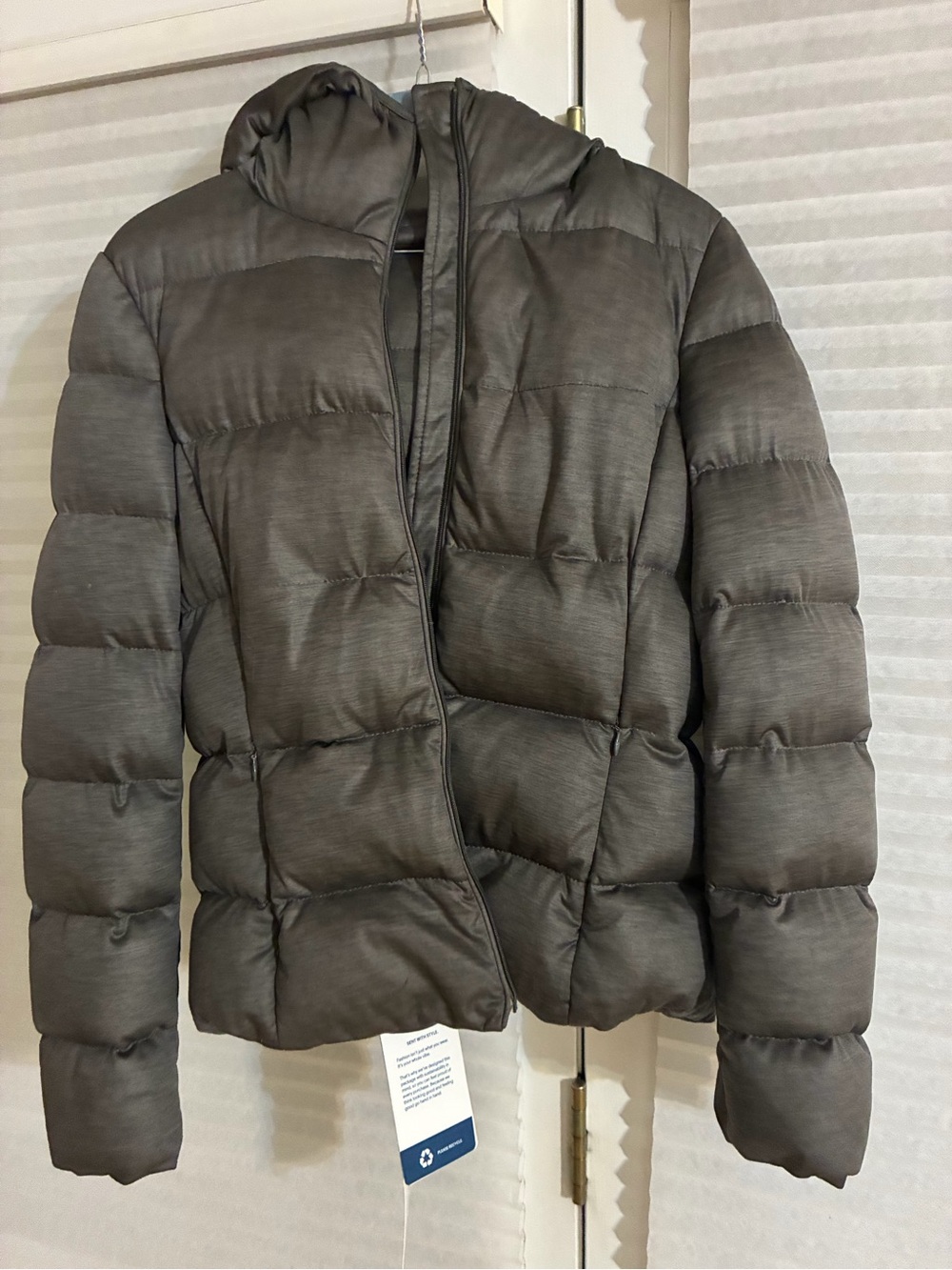 MONCLER Grey Puffer Jacket